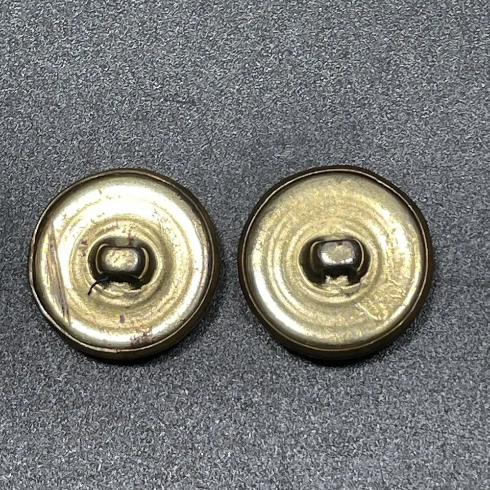 8 Vtg Georges Marciano Metal Gold Tone Blazer Buttons Crown Shield Rope Border